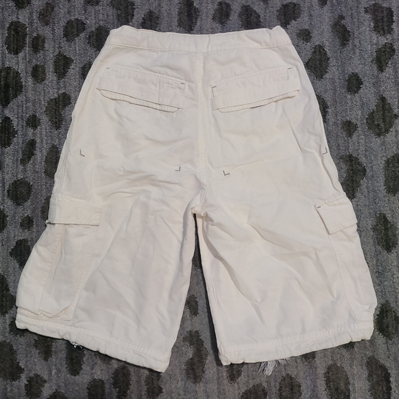 Tommy Hilfiger Tommy Jeans White Cargo Shorts sz 30 Mens - Picture 3 of 13